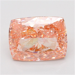 Picture of Lab Grown Diamond 7.07 Carats, CUSHION MODIFIED with  Cut, Fancy Vivid Pink Color, VS1 Clarity and Certified by IGI