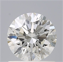 Natural Diamond 0.71 Carats, Round with Excellent Cut, H Color, IF Clarity and Certified by GIA