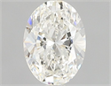 Natural Diamond 0.40 Carats, Oval with  Cut, H Color, VS2 Clarity and Certified by GIA