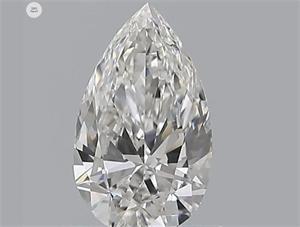 Picture of Natural Diamond 0.59 Carats, Pear with  Cut, E Color, VVS1 Clarity and Certified by GIA