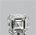 Diamante Natural 1.50 quilates, Asscher , Color I, claridad VS2 y certificado GIA