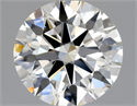 Natural Diamond 1.01 Carats, Round with Excellent Cut, J Color, IF Clarity and Certified by GIA