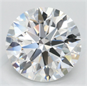 Lab Grown Diamond 3.80 Carats, Round with Excellent Cut, D Color, VVS1 Clarity and Certified by GIA