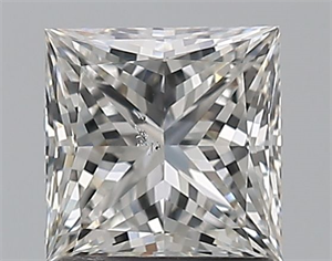 Picture of Natural Diamond 1.30 Carats, Princess with  Cut, G Color, SI2 Clarity and Certified by GIA