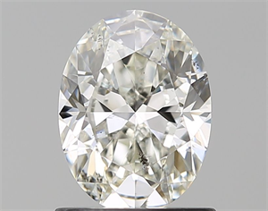 Foto Diamante Natural 1.01 quilates, Ovalado , Color I, claridad SI2 y certificado GIA de