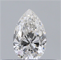 Diamante Natural 0.23 quilates, De pera , Color E, claridad VS2 y certificado GIA