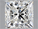 Natural Diamond 1.20 Carats, Princess with  Cut, H Color, VS1 Clarity and Certified by GIA