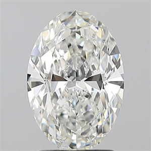 Foto Diamante Natural 2.01 quilates, Ovalado , Color G, claridad VS1 y certificado GIA de