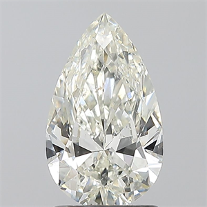 Picture of Natural Diamond 1.50 Carats, Pear with  Cut, I Color, SI2 Clarity and Certified by IGI