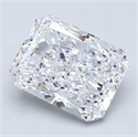 Diamante Natural 3.01 quilates, Radiante , Color D, claridad VS2 y certificado GIA