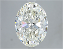 Natural Diamond 4.33 Carats, Oval with  Cut, I Color, SI1 Clarity and Certified by GIA