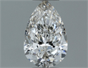 Natural Diamond 0.50 Carats, Pear with  Cut, G Color, SI2 Clarity and Certified by GIA