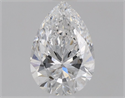 Natural Diamond 0.53 Carats, Pear with  Cut, D Color, SI1 Clarity and Certified by GIA