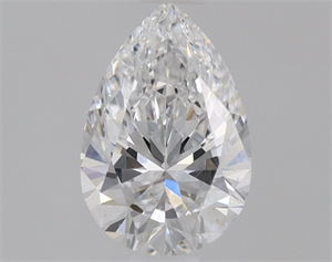 Picture of Natural Diamond 0.53 Carats, Pear with  Cut, D Color, SI1 Clarity and Certified by GIA