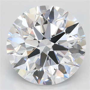 Picture of Lab Grown Diamond 3.16 Carats, Round with Ideal Cut, D Color, IF Clarity and Certified by IGI