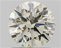Natural Diamond 1.20 Carats, Round with Excellent Cut, J Color, VS2 Clarity and Certified by IGI