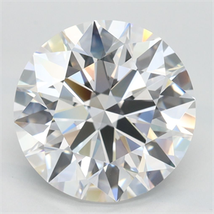 Picture of Lab Grown Diamond 4.10 Carats, Round with Excellent Cut, D Color, VVS1 Clarity and Certified by GIA