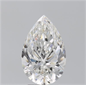 Diamante Natural 3.22 quilates, De pera , Color F, claridad VS2 y certificado GIA