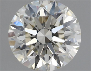 Picture of Natural Diamond 0.55 Carats, Round with Excellent Cut, K Color, VS1 Clarity and Certified by GIA