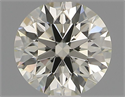 Natural Diamond 0.66 Carats, Round with Excellent Cut, K Color, VVS1 Clarity and Certified by IGI