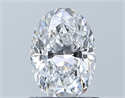 Natural Diamond 0.90 Carats, Oval with  Cut, D Color, VS2 Clarity and Certified by GIA
