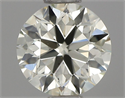 Natural Diamond 0.72 Carats, Round with Excellent Cut, L Color, VS2 Clarity and Certified by IGI