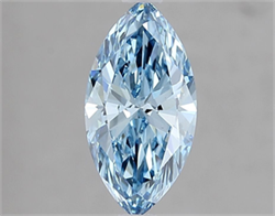 Picture of Lab Grown Diamond 1.21 Carats, Marquise with  Cut, Fancy Vivid Blue Color, VS1 Clarity and Certified by IGI