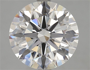 Picture of Lab Grown Diamond 3.51 Carats, Round with Excellent Cut, D Color, VVS1 Clarity and Certified by GIA