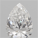 Natural Diamond 0.25 Carats, Pear with  Cut, D Color, SI1 Clarity and Certified by IGI