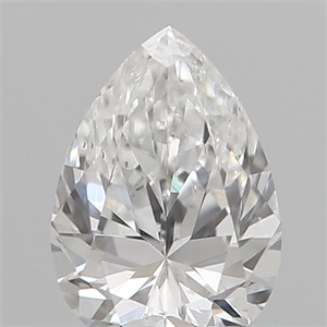 Picture of Natural Diamond 0.25 Carats, Pear with  Cut, D Color, SI1 Clarity and Certified by IGI