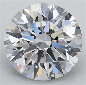Picture of Lab Grown Diamond 2.09 Carats, Round with Ideal Cut, E Color, VS1 Clarity and Certified by IGI