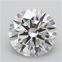 Lab Grown Diamond 2.29 Carats, Round with Ideal Cut, E Color, IF Clarity and Certified by IGI