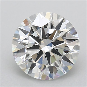 Picture of Lab Grown Diamond 2.29 Carats, Round with Ideal Cut, E Color, IF Clarity and Certified by IGI