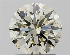 Picture of Natural Diamond 1.52 Carats, Round with Excellent Cut, K Color, SI1 Clarity and Certified by IGI