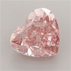 Picture of Lab Grown Diamond 2.33 Carats, Heart with  Cut, Fancy Intense Pink Color, VS1 Clarity and Certified by IGI