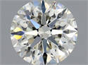 Natural Diamond 0.42 Carats, Round with Excellent Cut, J Color, SI1 Clarity and Certified by GIA