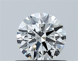 Picture of Natural Diamond 0.50 Carats, Round with Excellent Cut, G Color, SI2 Clarity and Certified by GIA