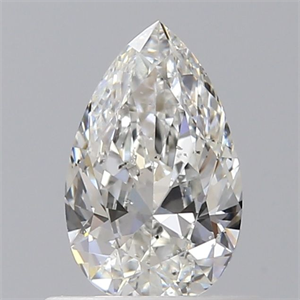 Picture of Natural Diamond 0.50 Carats, Pear with  Cut, G Color, SI2 Clarity and Certified by GIA