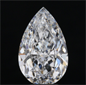 Natural Diamond 3.01 Carats, Pear with  Cut, D Color, VVS2 Clarity and Certified by GIA