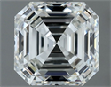Natural Diamond 1.08 Carats, Asscher with  Cut, G Color, VVS1 Clarity and Certified by IGI
