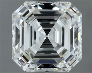 Foto Diamante Natural 1.08 quilates, Asscher , Color G, claridad VVS1 y certificado IGI de