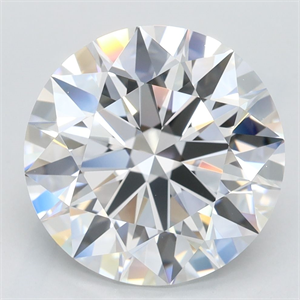 Picture of Lab Grown Diamond 3.88 Carats, Round with Excellent Cut, D Color, VVS1 Clarity and Certified by GIA