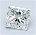 Diamante Natural 1.41 quilates, Princesa , Color E, claridad VVS1 y certificado GIA