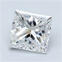 Diamante Natural 1.41 quilates, Princesa , Color E, claridad VVS1 y certificado GIA
