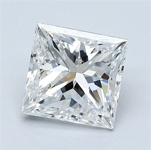 Foto Diamante Natural 1.41 quilates, Princesa , Color E, claridad VVS1 y certificado GIA de