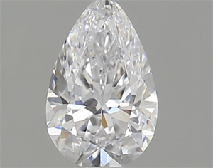 Picture of Natural Diamond 0.41 Carats, Pear with  Cut, D Color, VVS1 Clarity and Certified by GIA