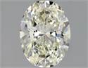 Natural Diamond 0.80 Carats, Oval with  Cut, K Color, VS1 Clarity and Certified by GIA