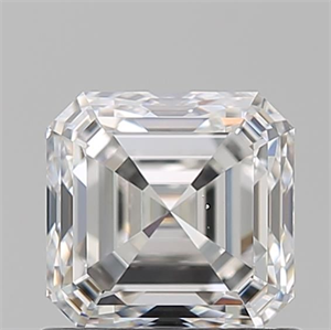 Foto Diamante Natural 1.02 quilates, Asscher , Color F, claridad VS2 y certificado GIA de