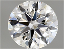 Natural Diamond 0.70 Carats, Round with Excellent Cut, F Color, IF Clarity and Certified by GIA