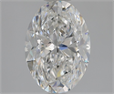 Natural Diamond 1.51 Carats, Oval with  Cut, F Color, VS1 Clarity and Certified by GIA